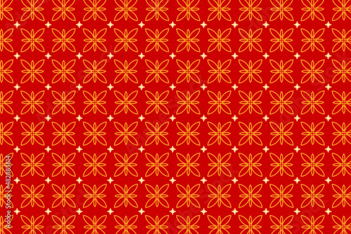 chinese classical pattern, traditional pattern, Traditional texture, red and gold background.