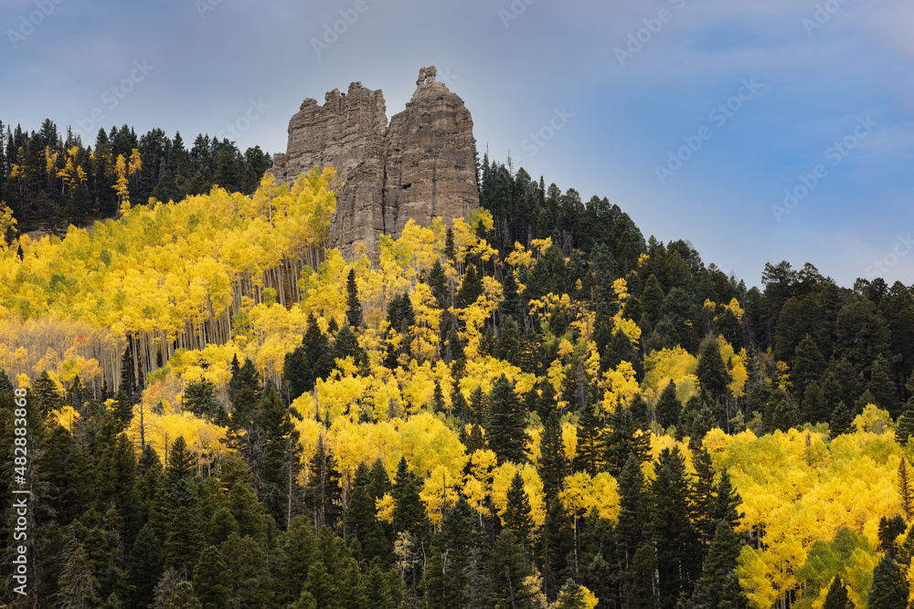 The scenic beauty of Colorado. Autumn in the Cimarron Mountains of South Western Colorado.
