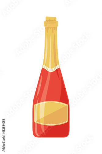 champagne bottle drink