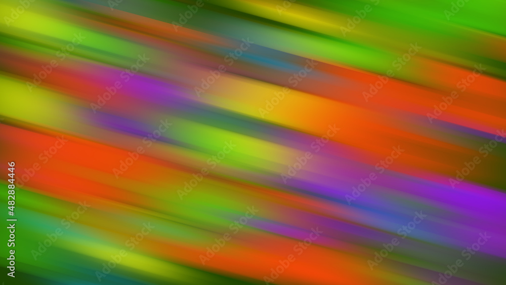 Twisted vibrant iridescent gradient blurred of green purple red orange yellow blue and pink colors with smooth movement of the gradient in the frame with copy space. Abstract sideways lines concept Twisted vibrant iridescent gradient blurred of green purple red orange yellow blue and pink colors with smooth movement of the gradient in the frame with copy space. Abstract sideways lines concept