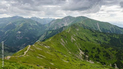 panorama landscape in the tatra mountains