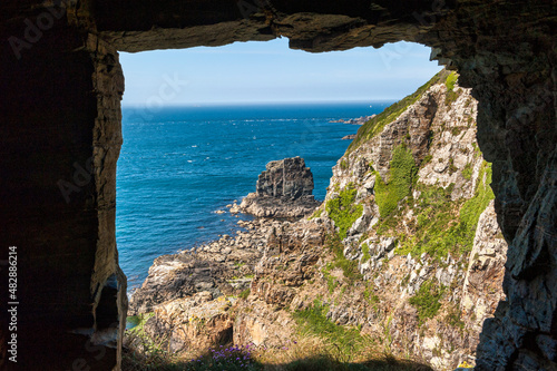 "Hole in the Wall" on the island of Sark in the Channel Islands, UK