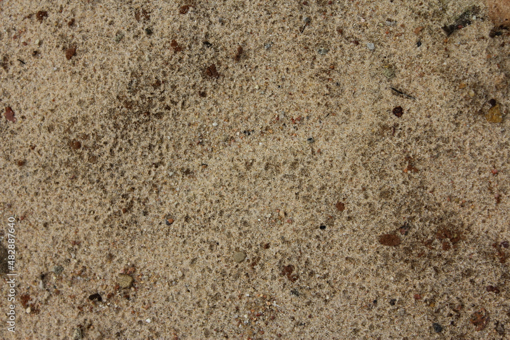 Background of sand and stones. Texture ground, dirt, brown background. Background of sand and stones. Texture ground, dirt, brown background.