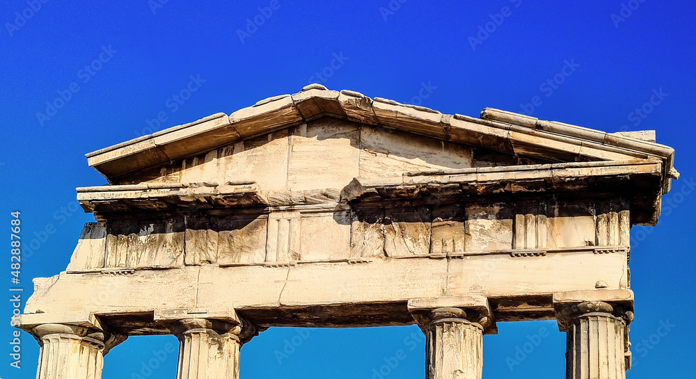 The Gate of Athena Archegetis in Athens, Greece The Gate of Athena Archegetis in Athens, Greece