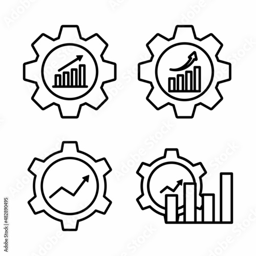 Productivity Icon Design Vector Logo Template Illustration Sign And Symbol
