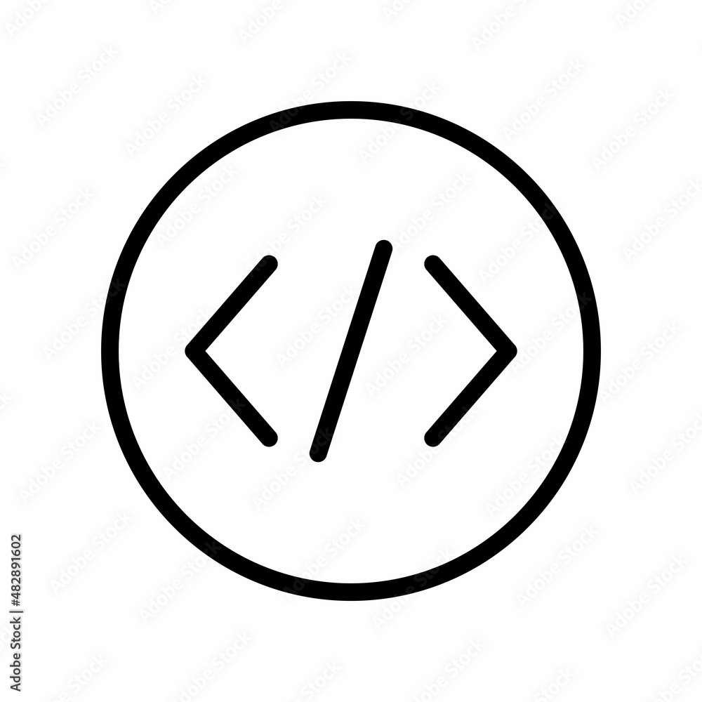 Code Icon Design Vector Logo Template Illustration Sign And Symbol Code Icon Design Vector Logo Template Illustration Sign And Symbol