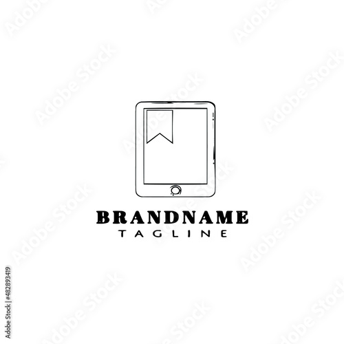 smart phone logo cartoon icon design template black isolated vector