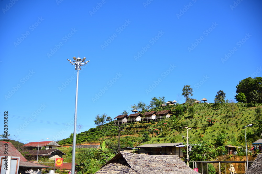 Fototapeta premium Beautiful landscapes of a lake in the mountains 