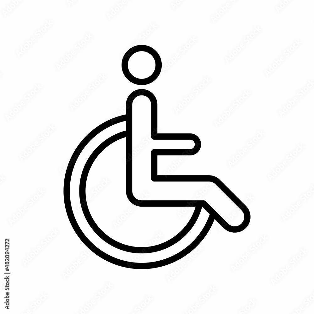 Disable Handicap Icon Design Vector Logo Template Illustration Sign And Symbol Disable Handicap Icon Design Vector Logo Template Illustration Sign And Symbol