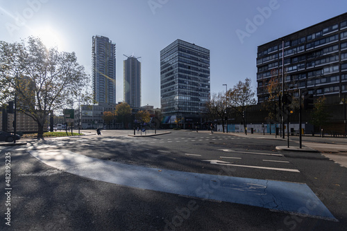 View near elephant and castle in london