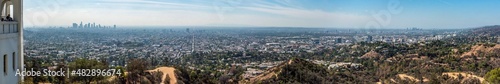 Panoramic view from downtown Los Angeles from Griffith Observatory © imagoDens