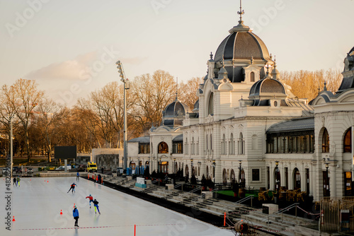 Photography City Park ice rink Budapest
