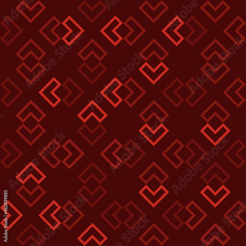 Abstract geometric block and squares pattern. Seamless mosaic and tile. Vector illustration