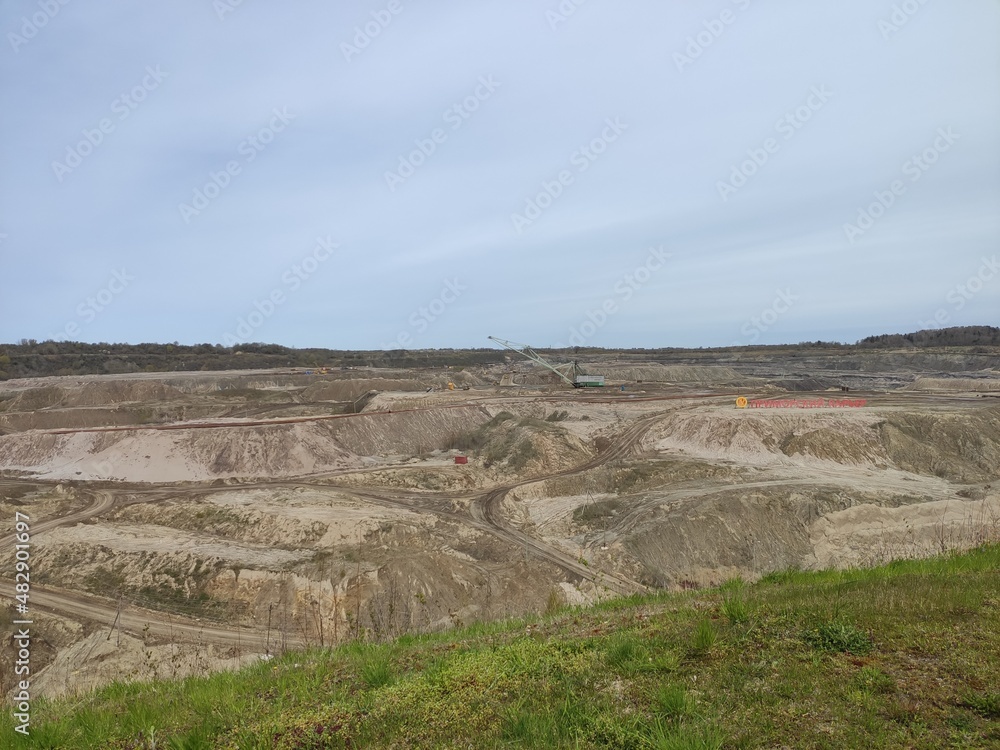 The Amber quarry, Kaliningrad region, Russia 