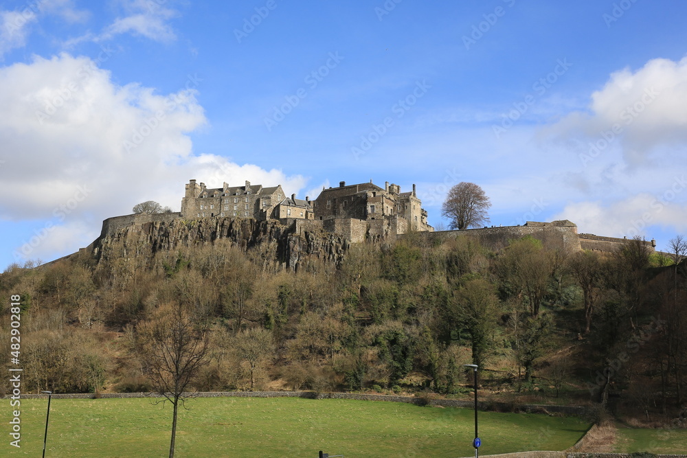 Sunny view of the beautiful Stirling Castle