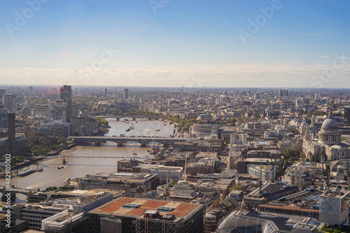 High angle view of the famous cityscape