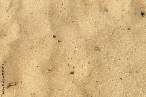 Natural background with a sand texture from above