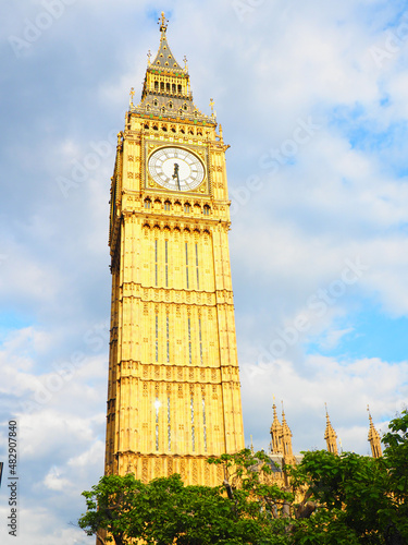 Big Ben at Sunset in London, United Kingdom