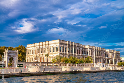 Photography Ciragan Palace in Ortakoy, Istanbul City, Turkey.