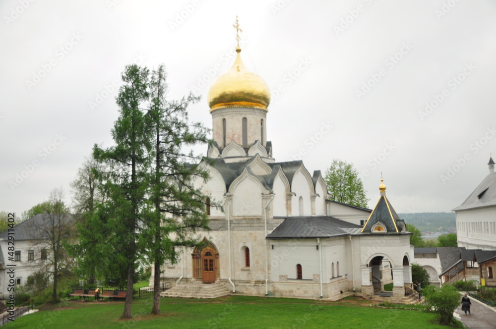 Savvino-Storozhevsky Monastery is an Orthodox monastery of the Moscow diocese. Founded at the end of the 14th century, it is located on Storozhi Mountain at the confluence of the Storozhka River with 