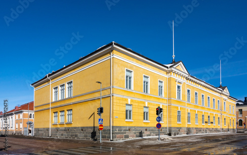 Lyseo Upper Secondary School (Lyseon Lukio) moved to current school building in 1890. This building is neoclassical style and it was designed by Carl Ludvig Engel and built in 1831.
