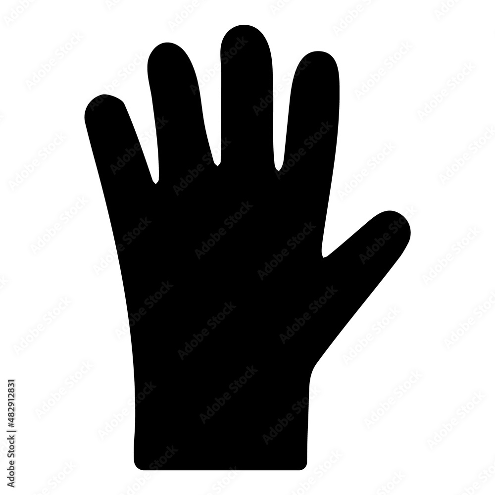 Gloves Flat Icon Isolated On White Background Gloves Flat Icon Isolated On White Background