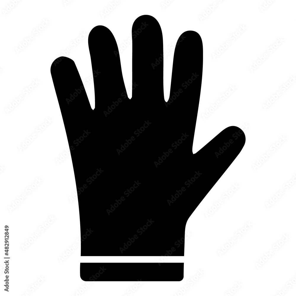 Gloves Flat Icon Isolated On White Background Gloves Flat Icon Isolated On White Background