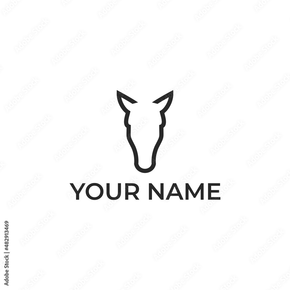 Horse Face Logo design Vector Horse Face Logo design Vector