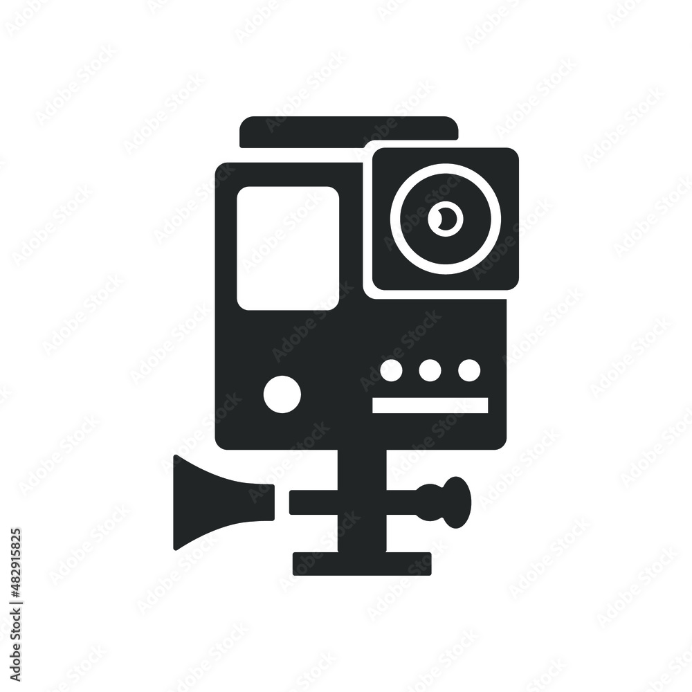 Action camera icons symbol vector elements for infographic web Action camera icons symbol vector elements for infographic web