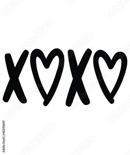 XOXO T Shirt, Valentine Shirt, Heart Shirt, Valentine Heart SVG, Valentine Shirt Print Template