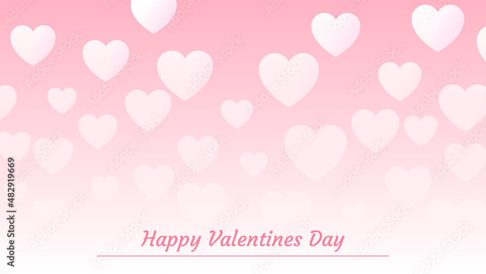 Happy Valentines Day, creative valentine vector illustration banner for Valentines day theme projects.