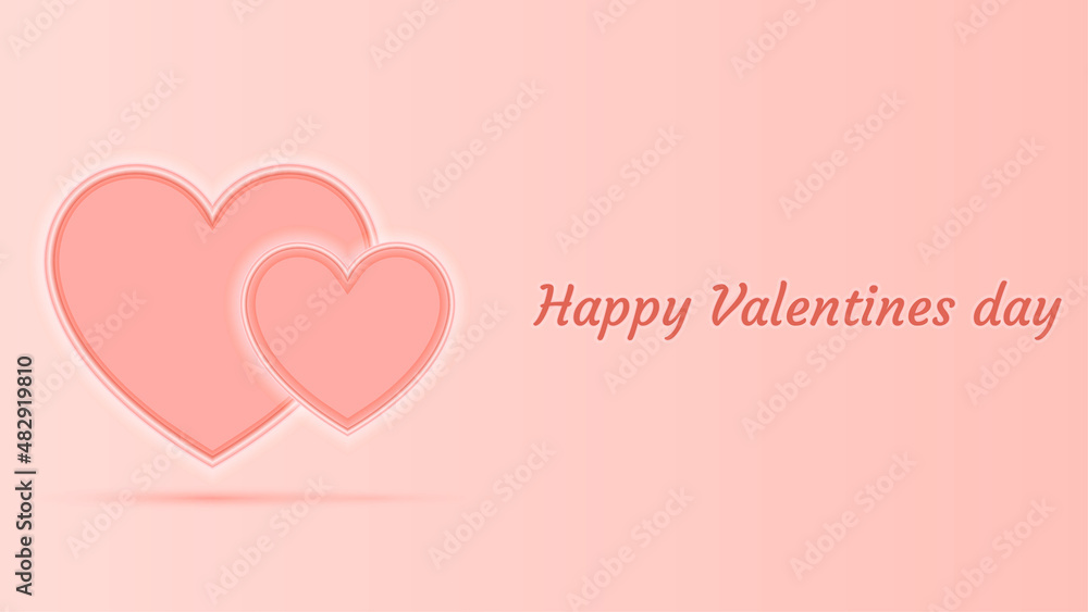 Happy Valentines Day, creative valentine vector illustration banner for Valentines day theme projects.