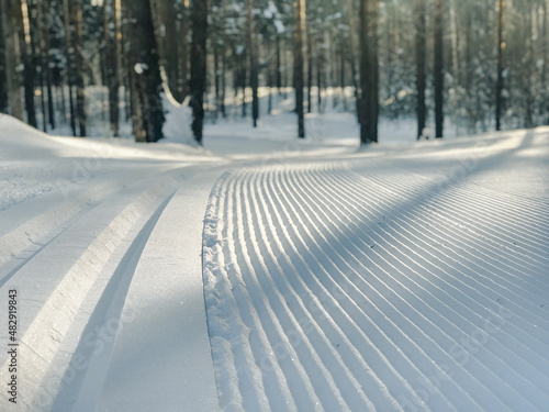 perfect ski track