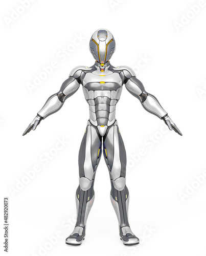 future astronaut in a pose