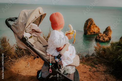portrait of a girl in portugal algarve lagos 