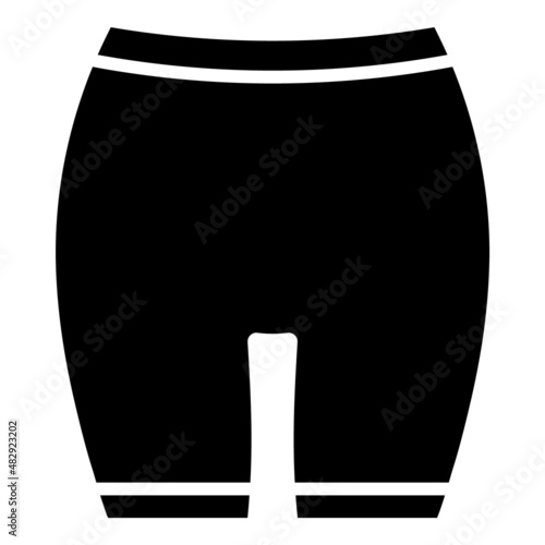 Breeches Pants Flat Icon Isolated On White Background