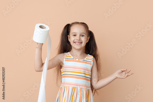 Funny little girl with pony...