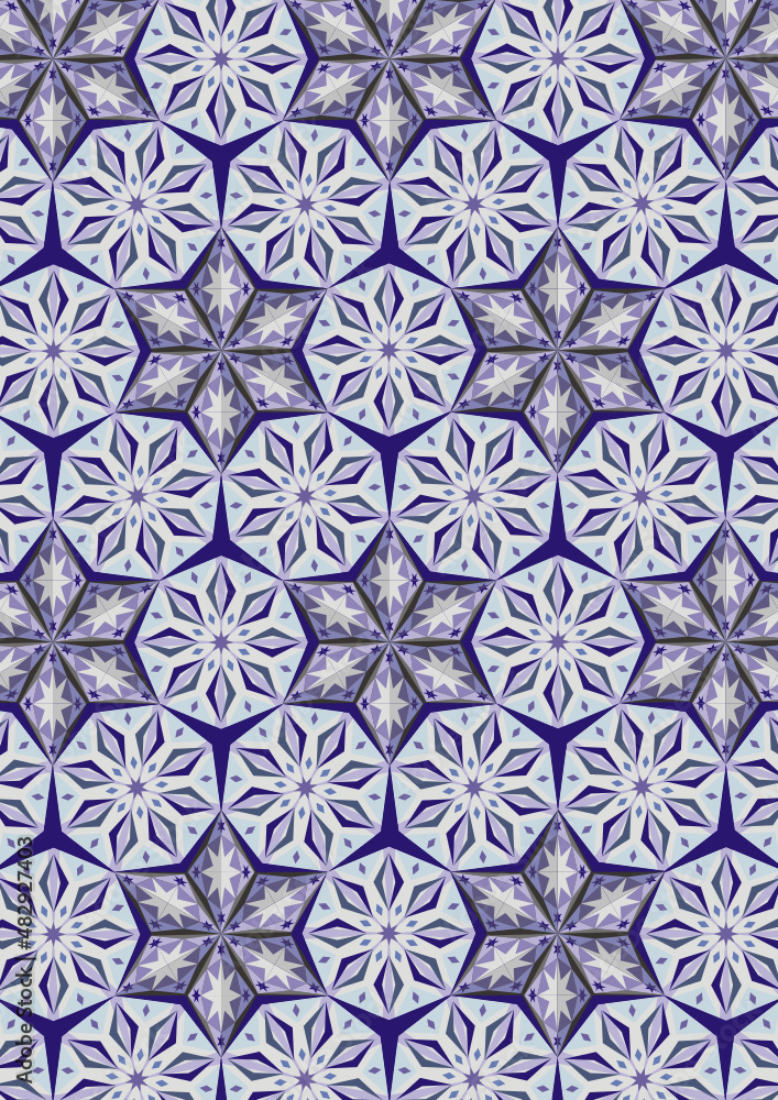 Blue stars pattern Blue stars pattern