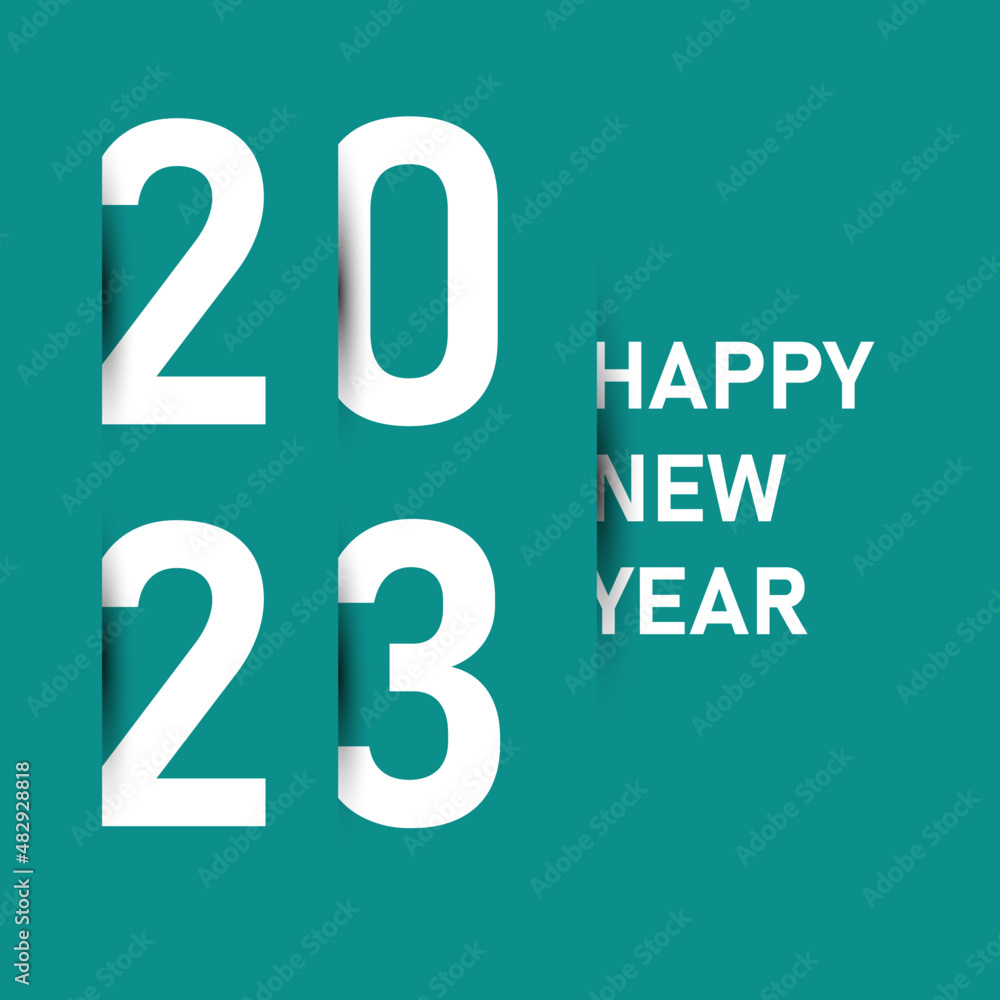2023 new year concept. Happy 2023 New Year. Minimalist design for brand, banner, cover, card. 2023 new year concept. Happy 2023 New Year. Minimalist design for brand, banner, cover, card.
