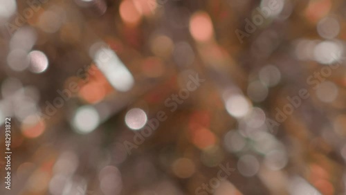 red abstract background of blurred lights with bokeh effect