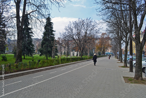 Walking around Sofia in the autumn.