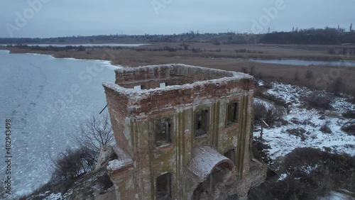 water flowing into the river