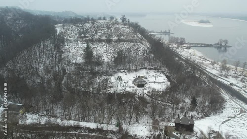 snow covered trees in winter