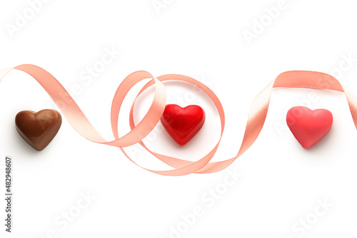 Heart-shaped chocolates and...