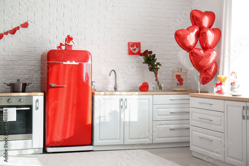 Interior of stylish kitchen...