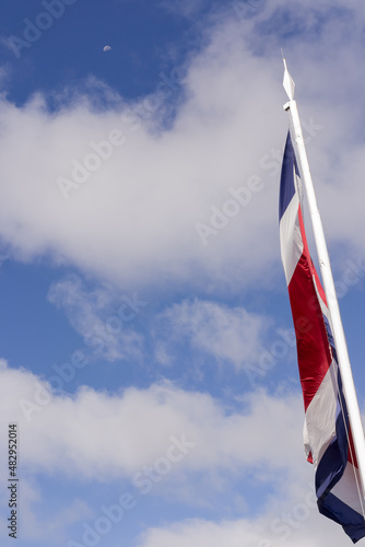 flag and blue sky