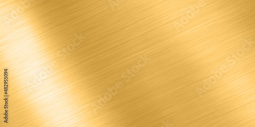 Brushed metal texture. Vector gold background. Seamless gold metal texture. EPS 10.
