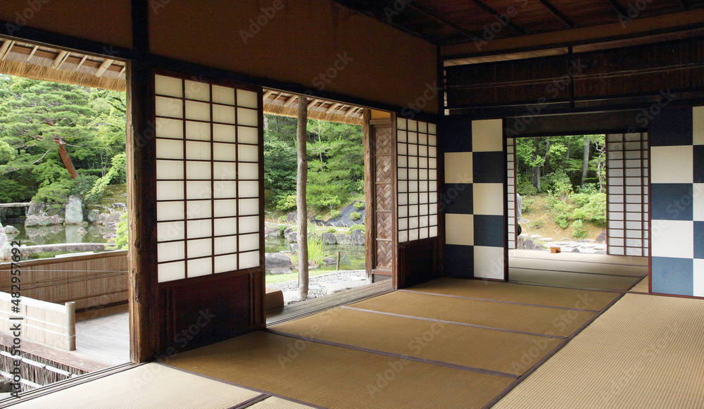 Naklejka premium Interor of the Katsura Imperial Villa in Kyoto