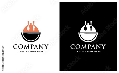 initial g food equipment simple logo template vector icon abstract. on a black and white background.