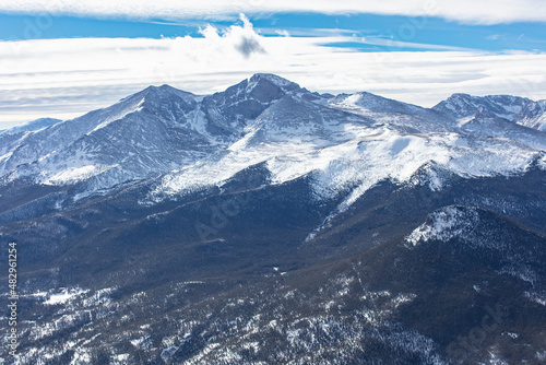 Aerial view of Long's Peak, Colorado photo